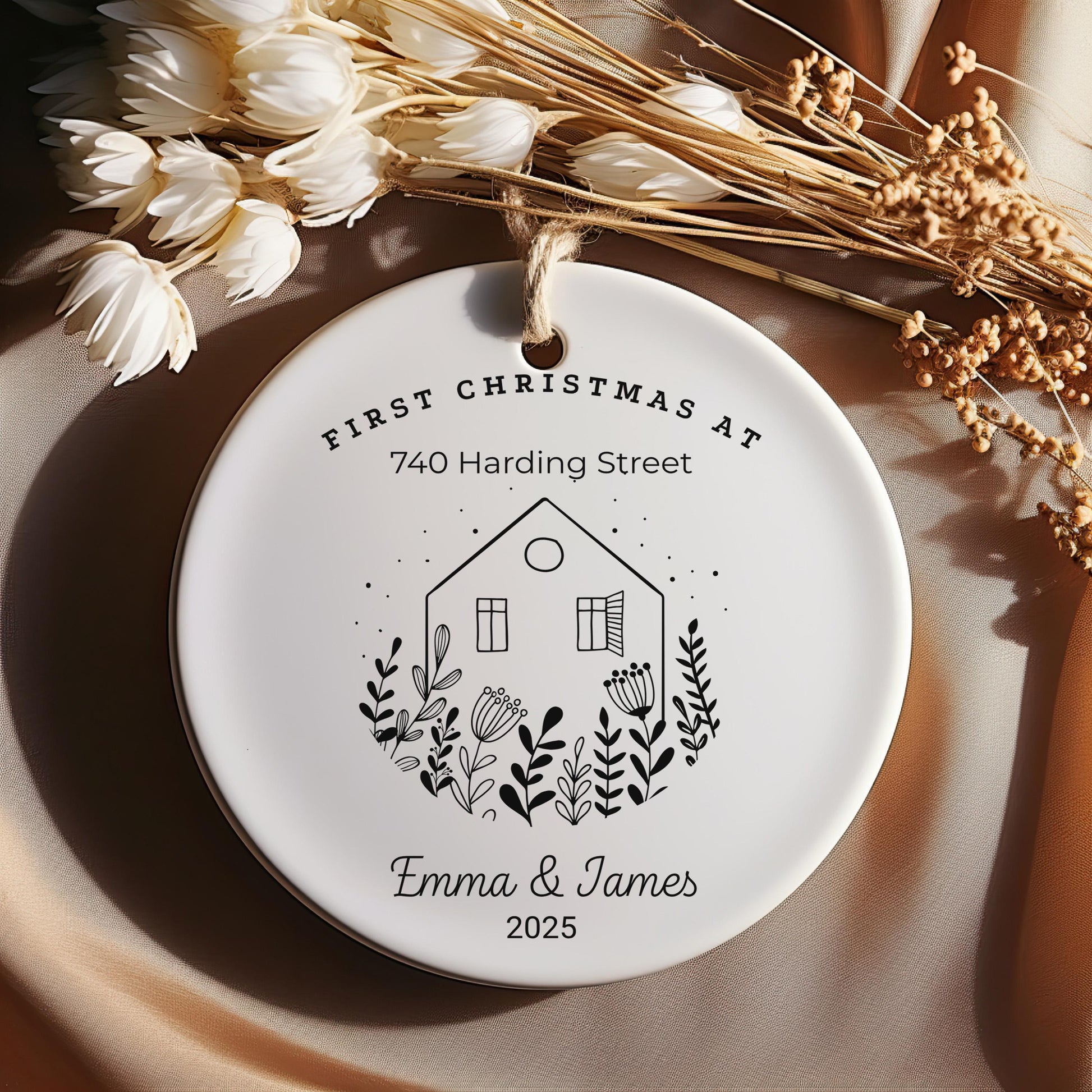 Personalized New Home Christmas Ornament, First Christmas Housewarming Gift