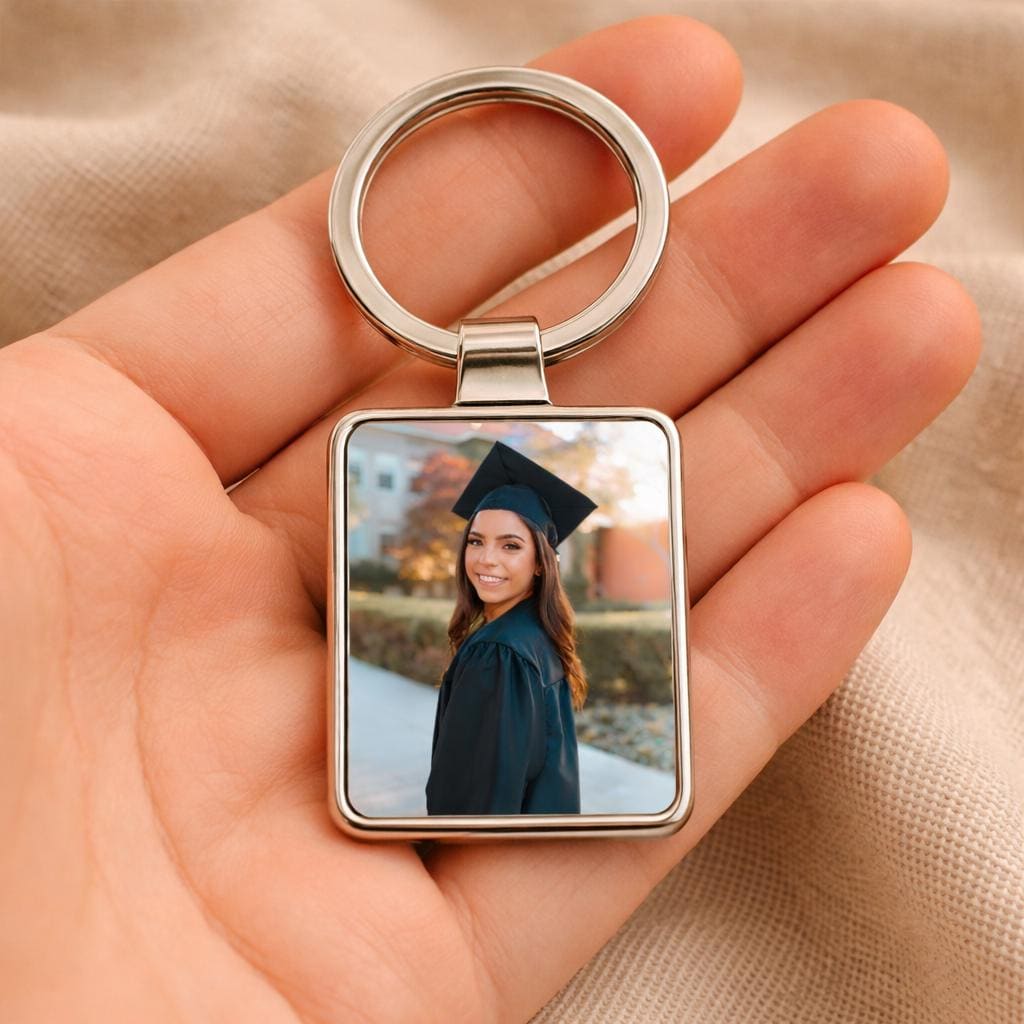 Graduation Gift for Daughter, Personalized Photo Keychain, 2026 Grad