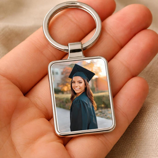 Graduation Gift for Daughter, Personalized Photo Keychain, 2026 Grad