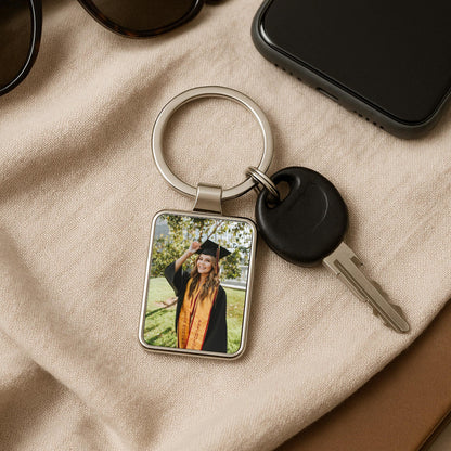 Graduation Photo Keychain, Personalized Gift for Graduate, Class of 2026 Keepsake