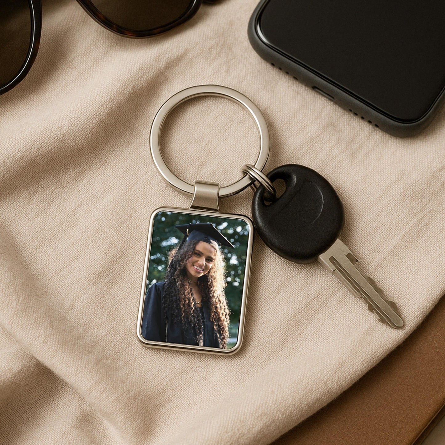College Graduation Photo Keychain, Personalized Class of 2026 Gift