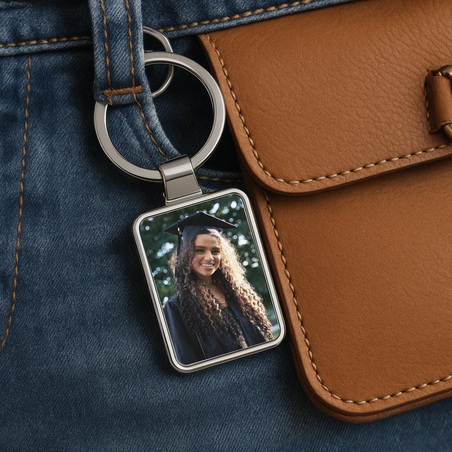 College Graduation Photo Keychain, Personalized Class of 2026 Gift