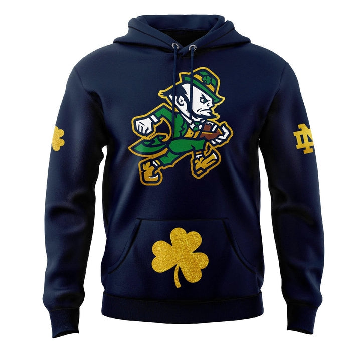 Notre Dame Football "The Fighting Irish" 2025 Navy Hoodie v4