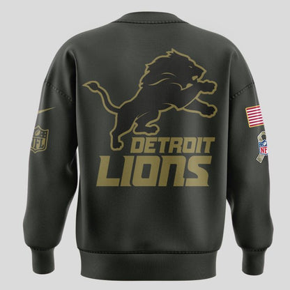 Detroit Lions Salute to Service Sideline 2025 Sweatshirt