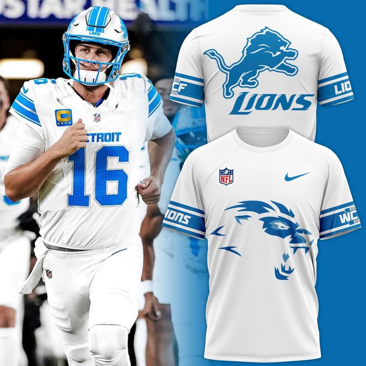 Men's Detroit Lions 2025 Icy White Limited T-shirt