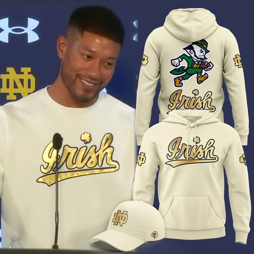 Notre Dame Football Coach Marcus Freeman 2025 New Combo Hoodie