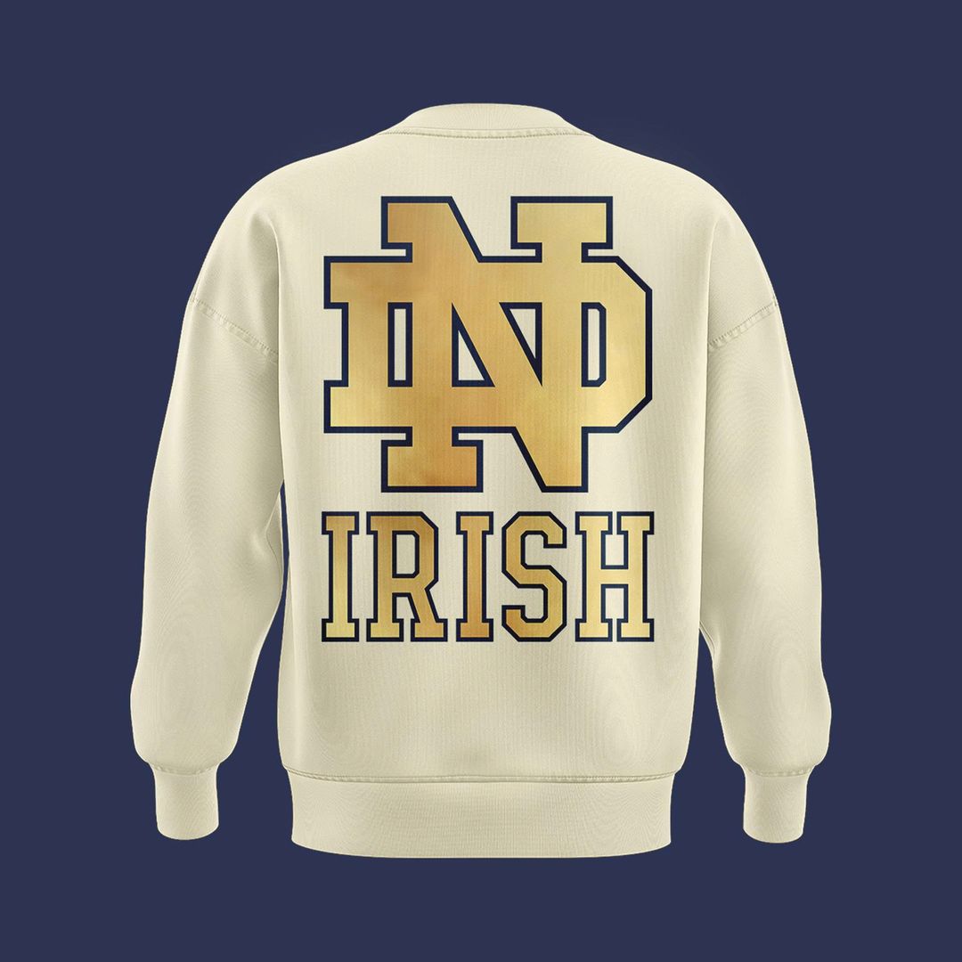 Notre Dame Football Coach Marcus Freeman 2025 New Combo SweatShirt