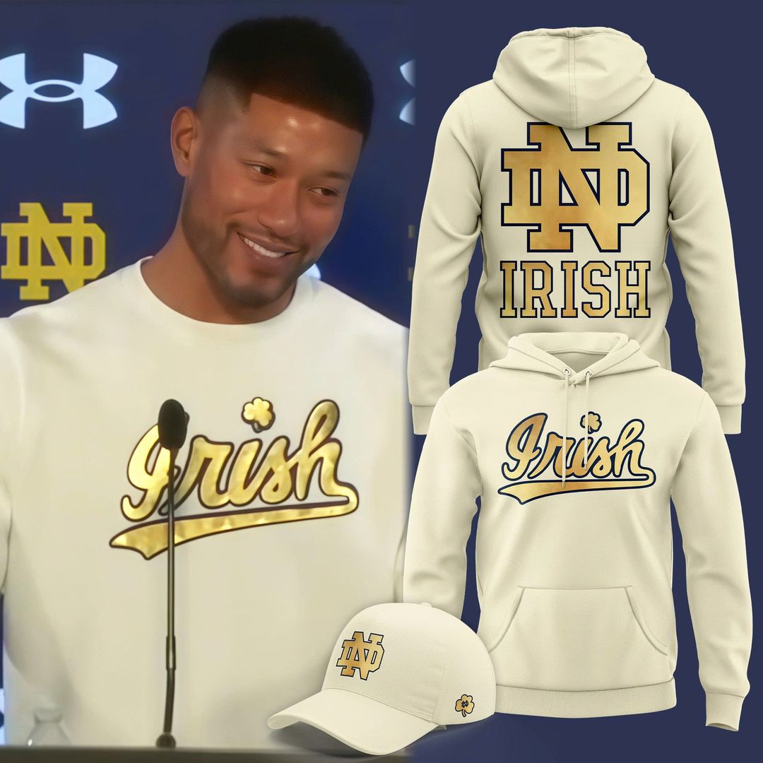 Notre Dame Football Coach Marcus Freeman 2025 New Combo Hoodie