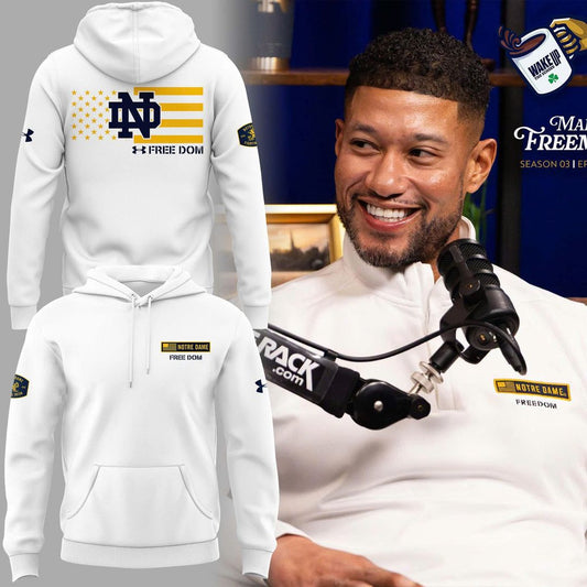 Notre Dame Football Coach Marcus Freeman "FREEDOM" 2025 New Combo Hoodie