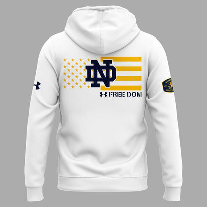Notre Dame Football Coach Marcus Freeman "FREEDOM" 2025 New Combo Hoodie