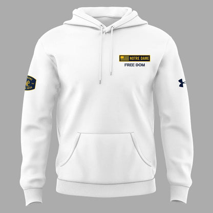 Notre Dame Football Coach Marcus Freeman "FREEDOM" 2025 New Combo Hoodie