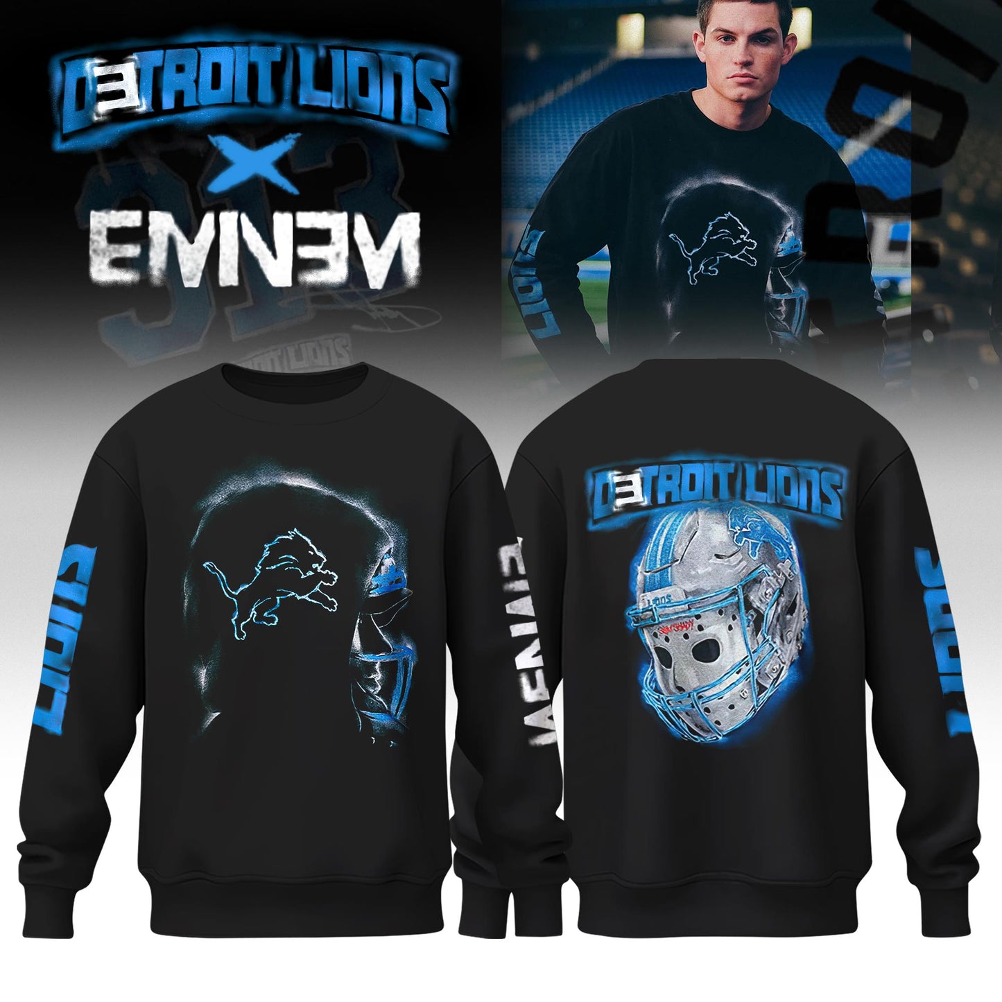 Eminem x Detroit Lions “Thanksgiving Halftime Show” Limited Edition Sweat
