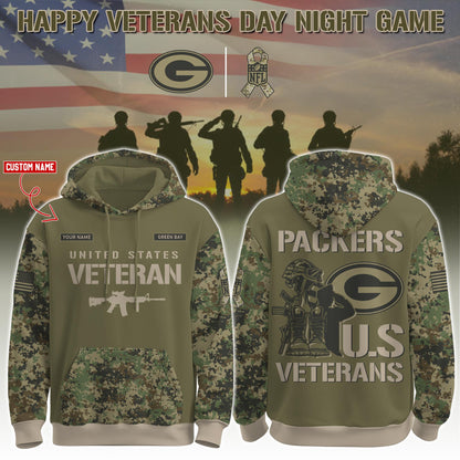 Green Bay Packers - Veteran Day 2025 Hoodie Limited Edions