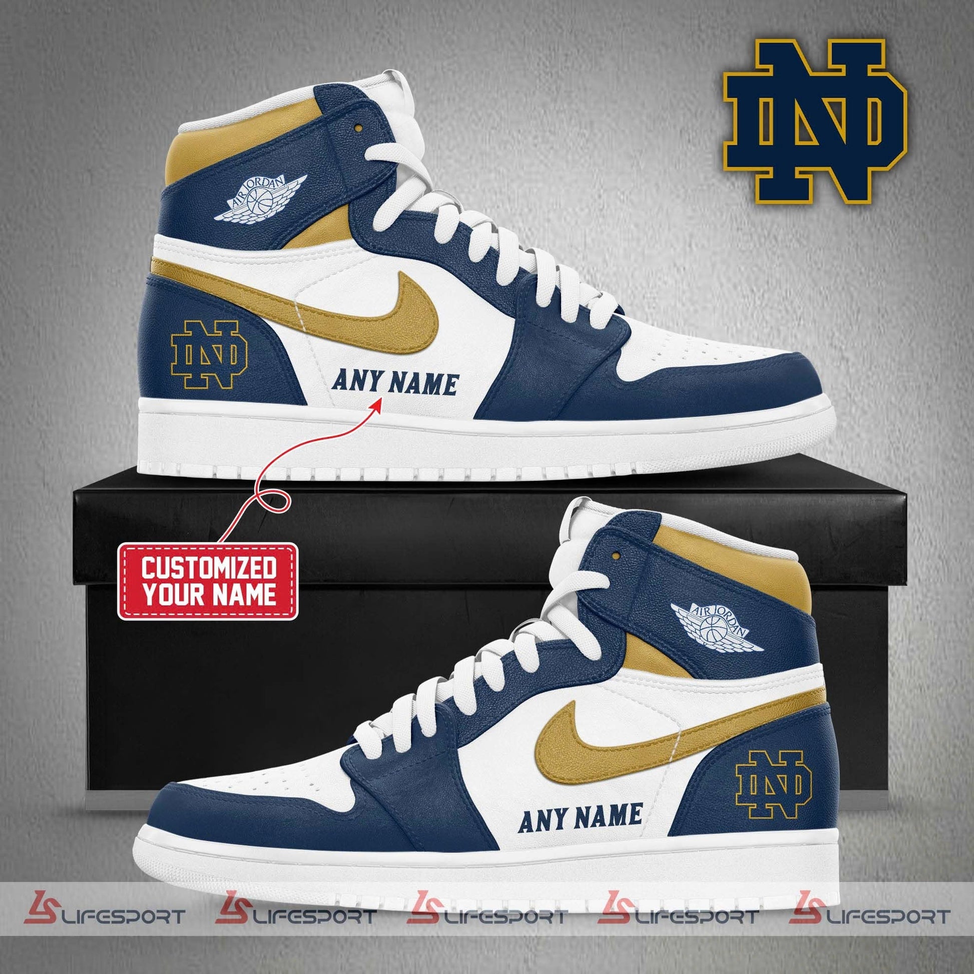 Notre Dame Fighting Irish 2025 Custom Shoes