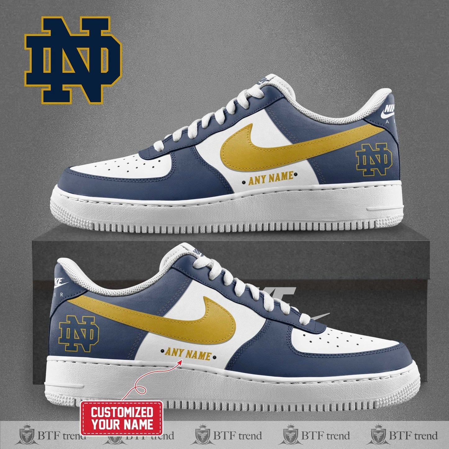 Notre Dame Fighting Irish 2025 New AF1 SNEAKER