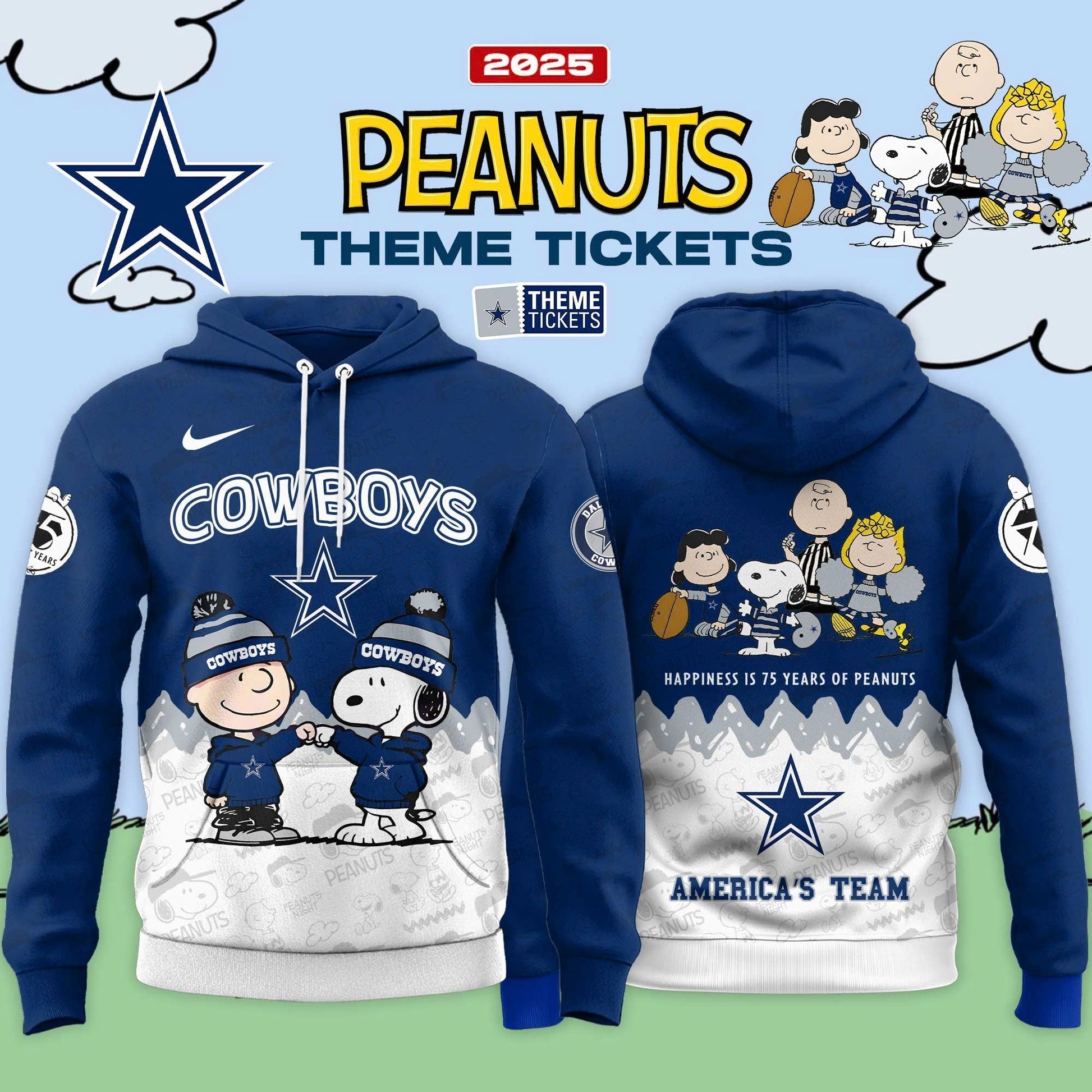 Dallas Cowboys x Peanuts Limited Editions 2025 Hoodie
