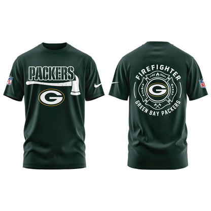 Green Bay Packers Firefighter Appreciation Day Tshirt | Jogger | Cap Limited Edition