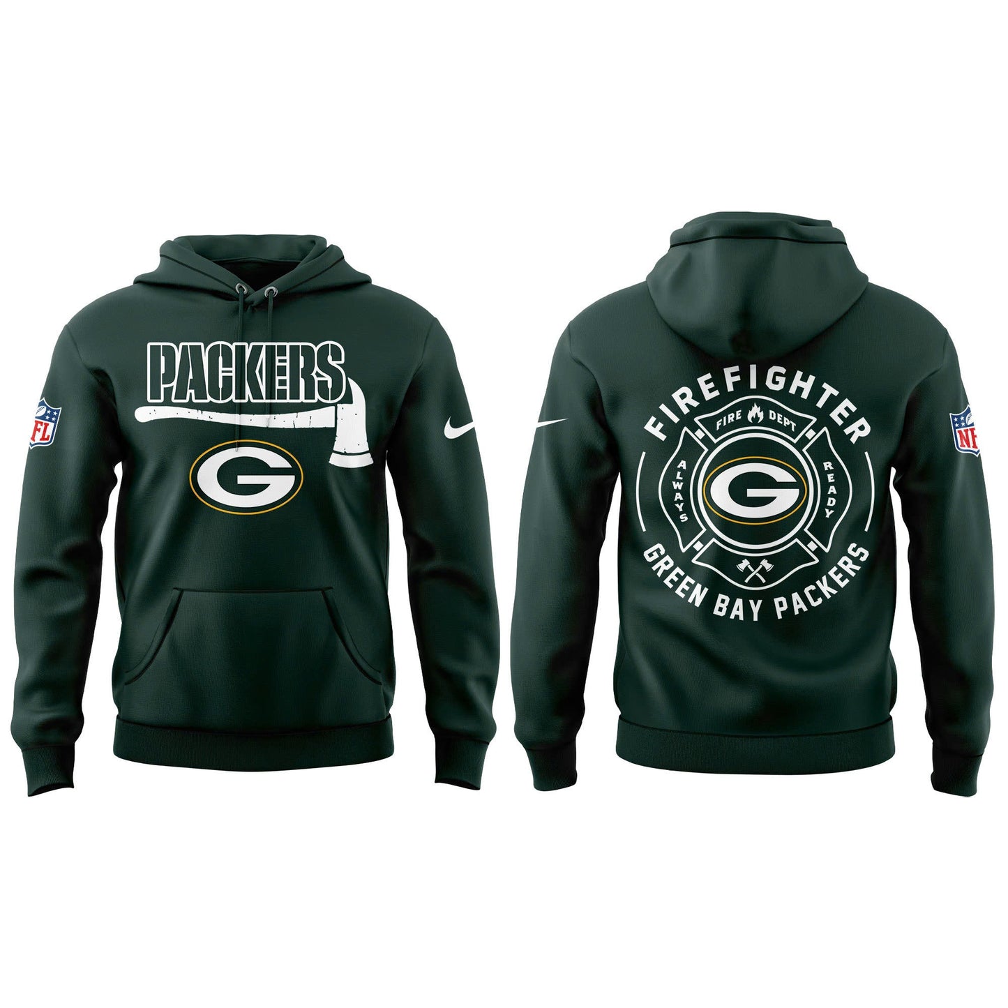 Green Bay Packers Firefighter Appreciation Day Hoodie | Jogger | Cap Limited Edition