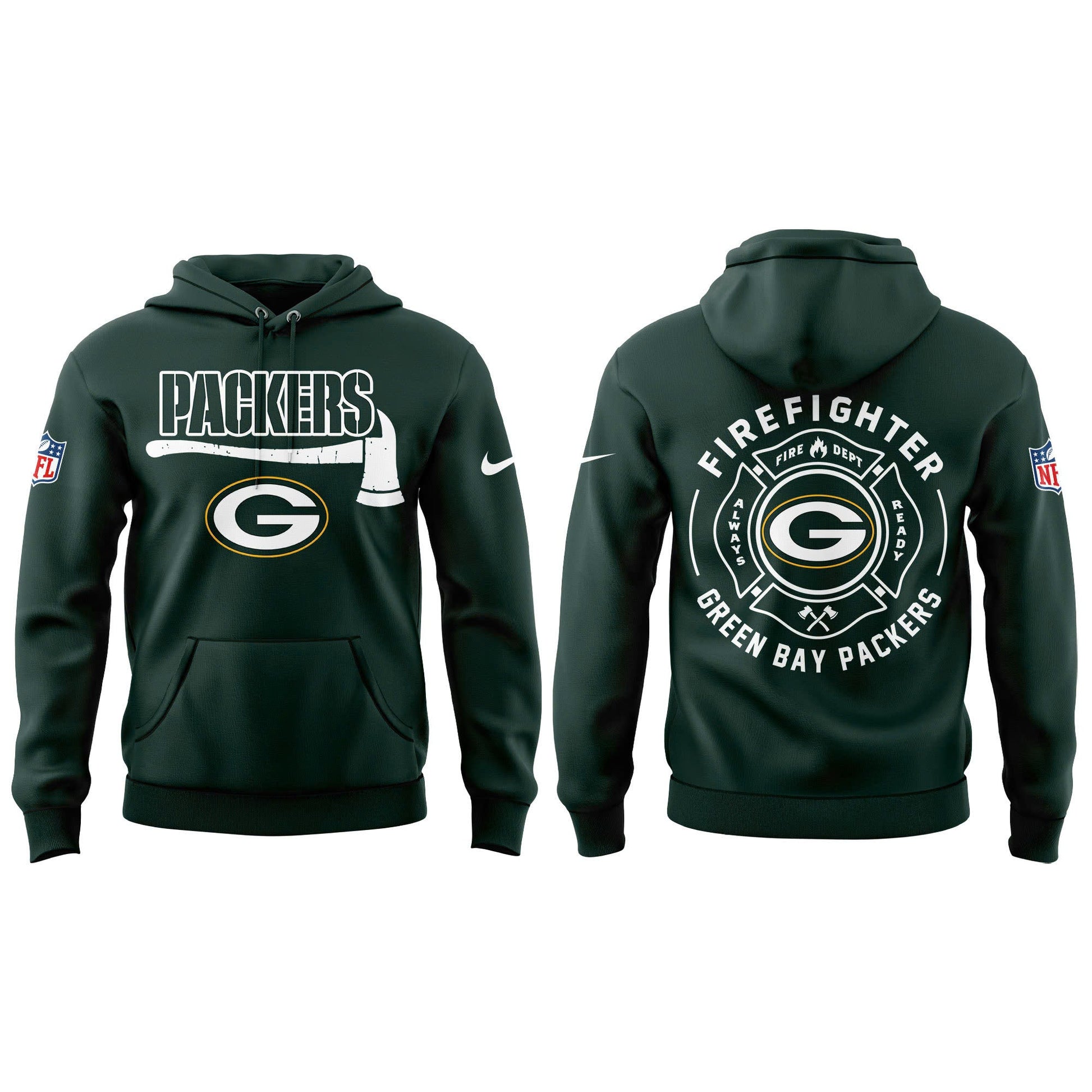 Green Bay Packers Firefighter Appreciation Day Hoodie | Jogger | Cap Limited Edition